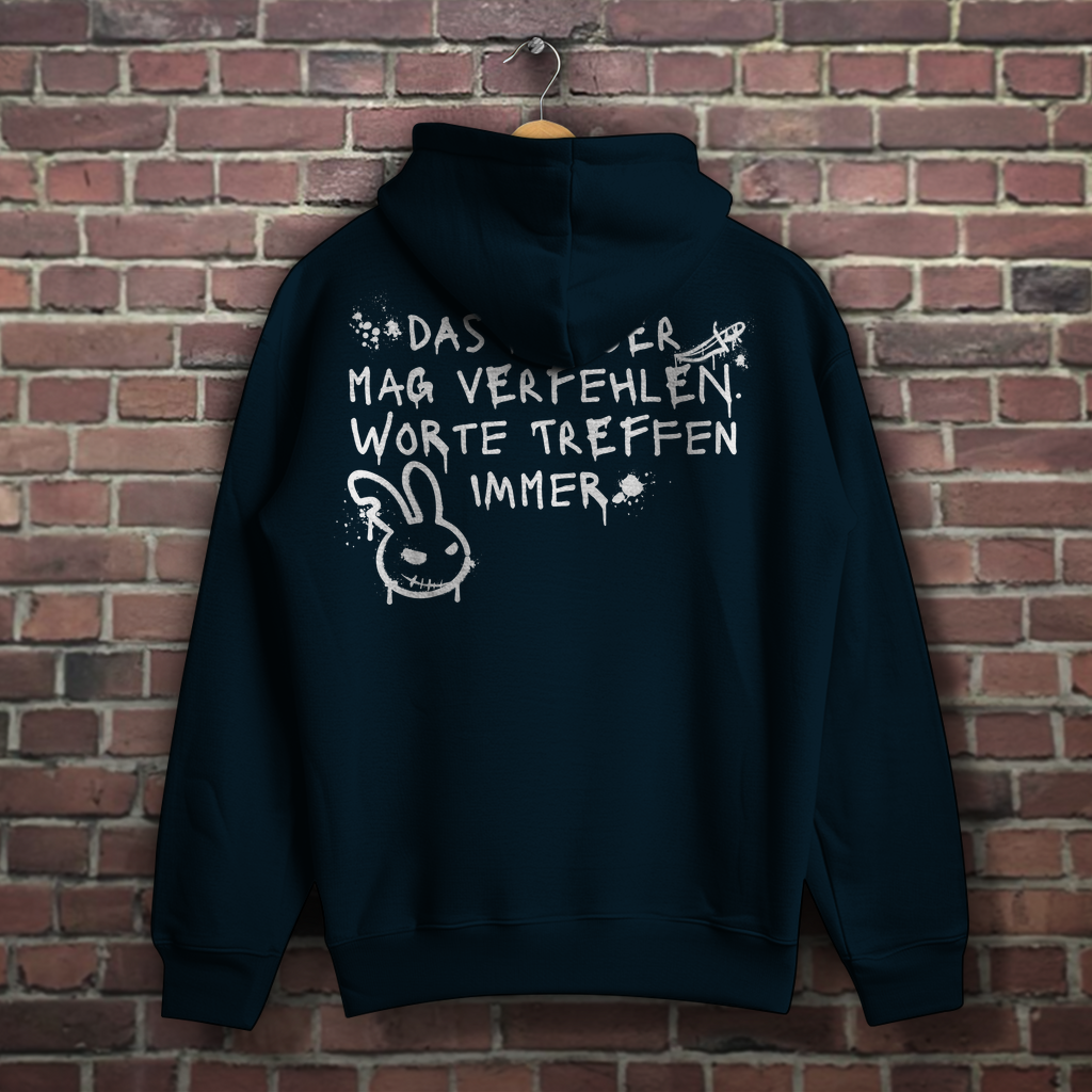 Hoodie - Worte treffen immer