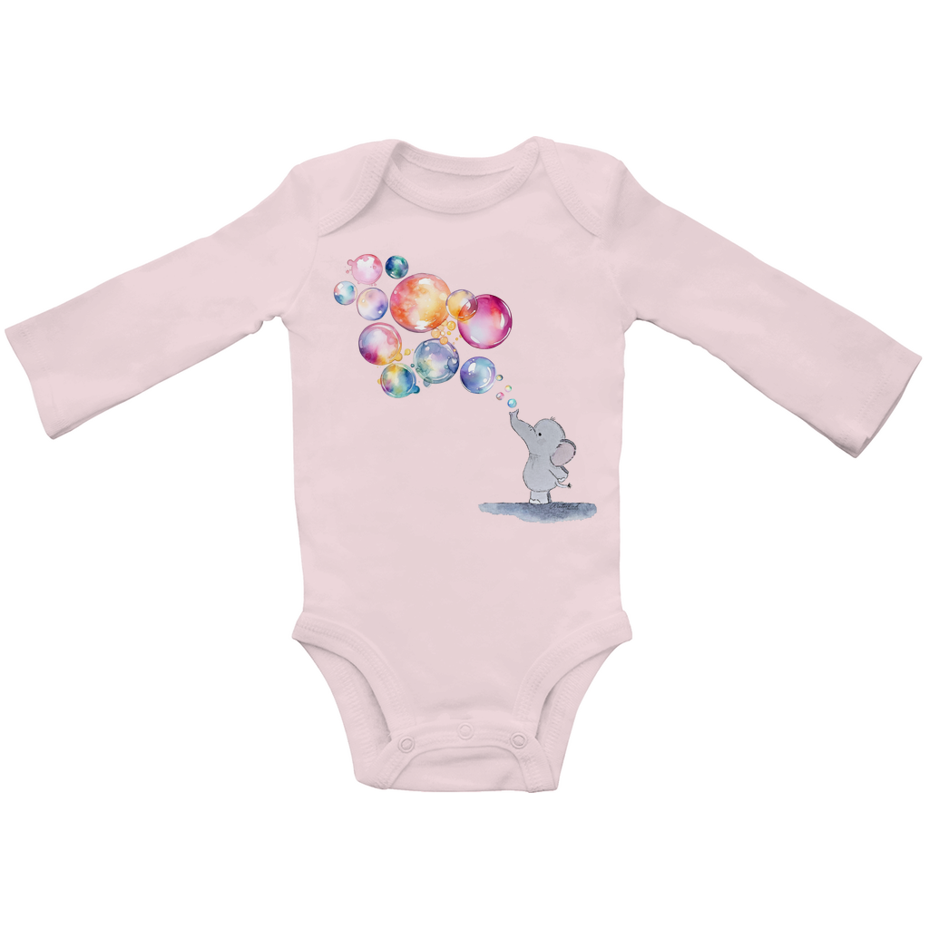 Baby Langarm-Body -  kleiner Elefant