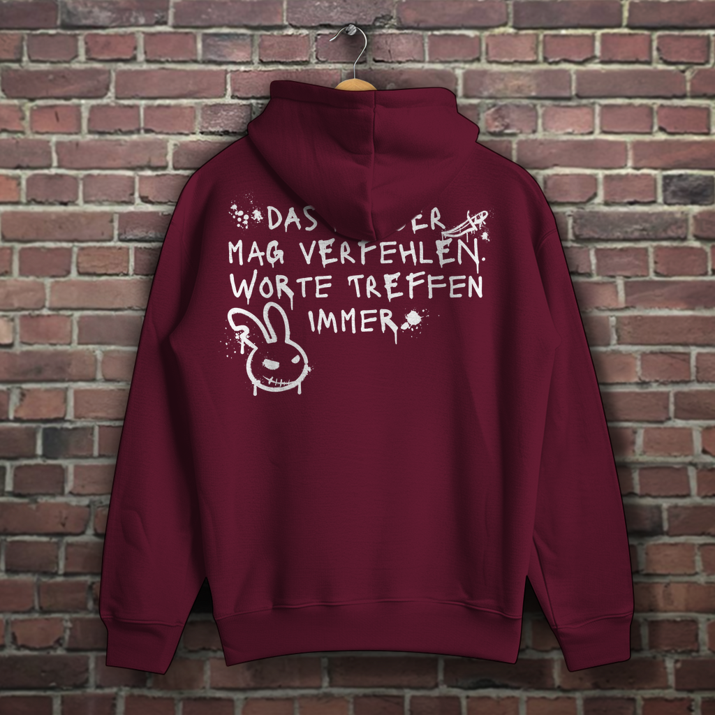 Hoodie - Worte treffen immer