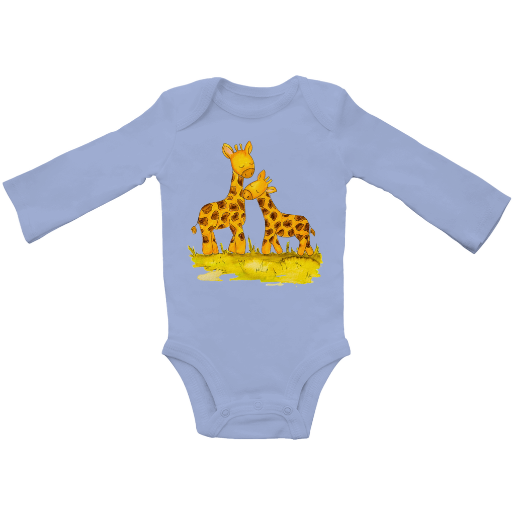 Baby Langarm-Body -  Giraffen