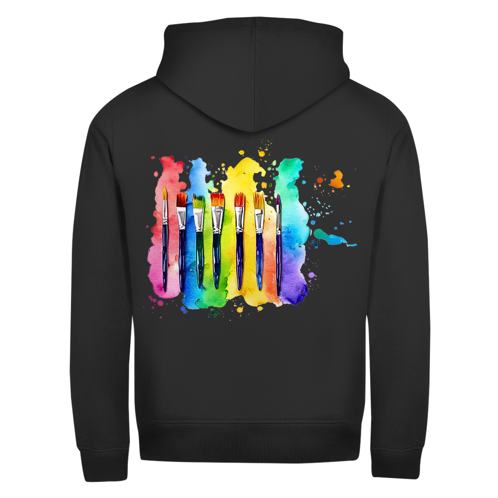 Zipper Hoodie  - Winterkind MixedMediaArt