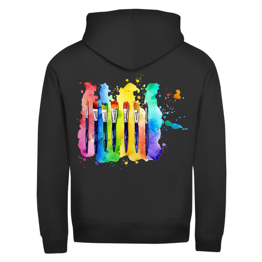 Zipper Hoodie  - Winterkind MixedMediaArt