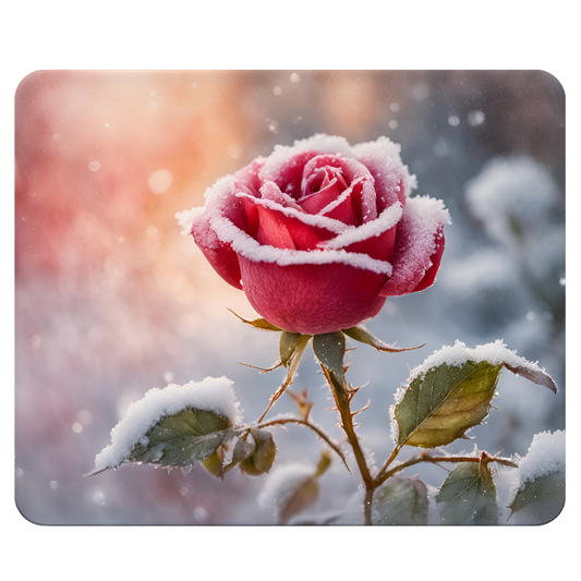 Mousepad - Winterrose rot