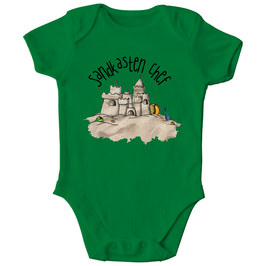 Baby Kurzarm-Body - Sandkasten Chef