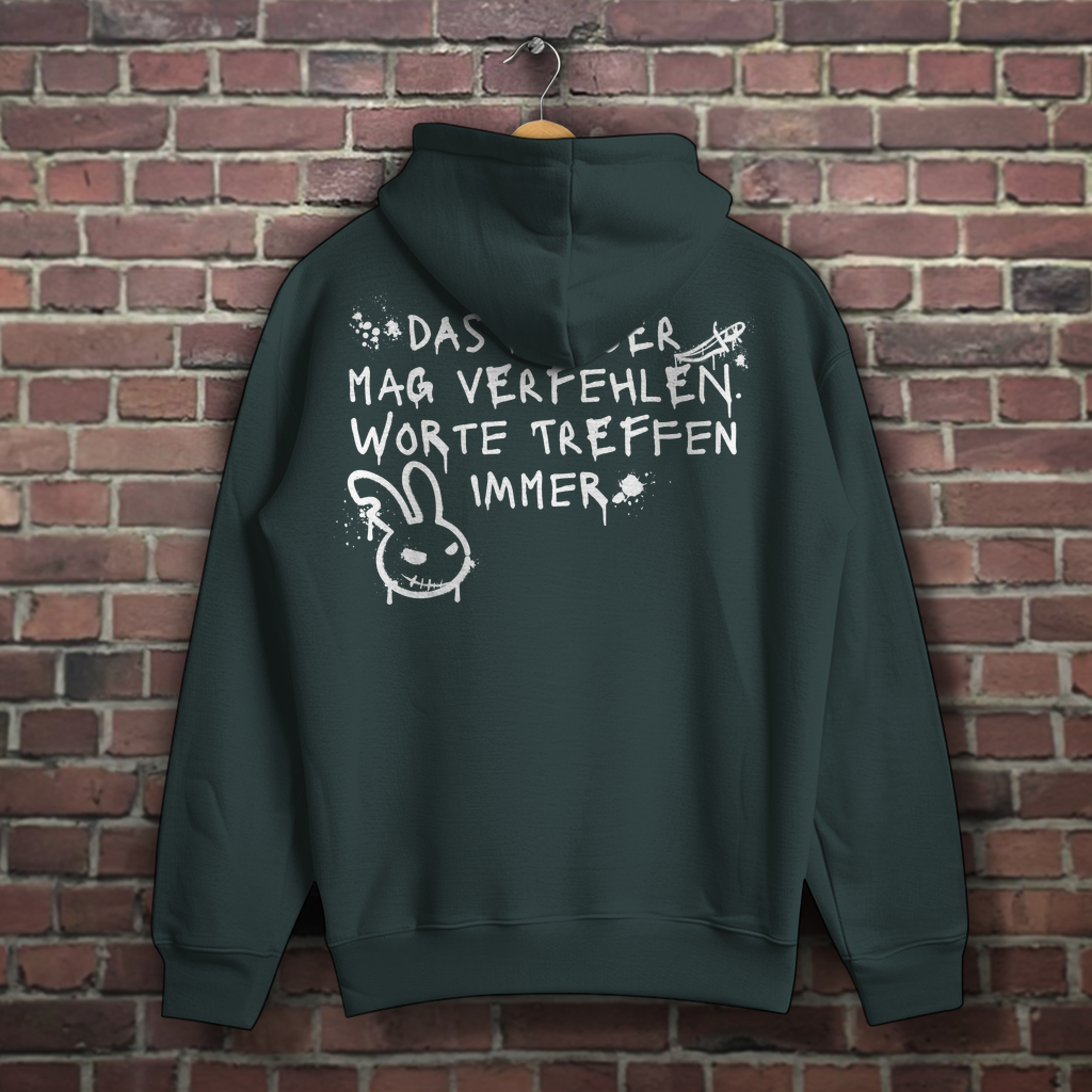 Hoodie - Worte treffen immer