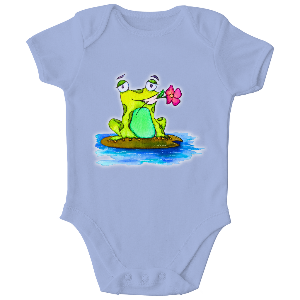 Baby Kurzarm-Body - Frosch