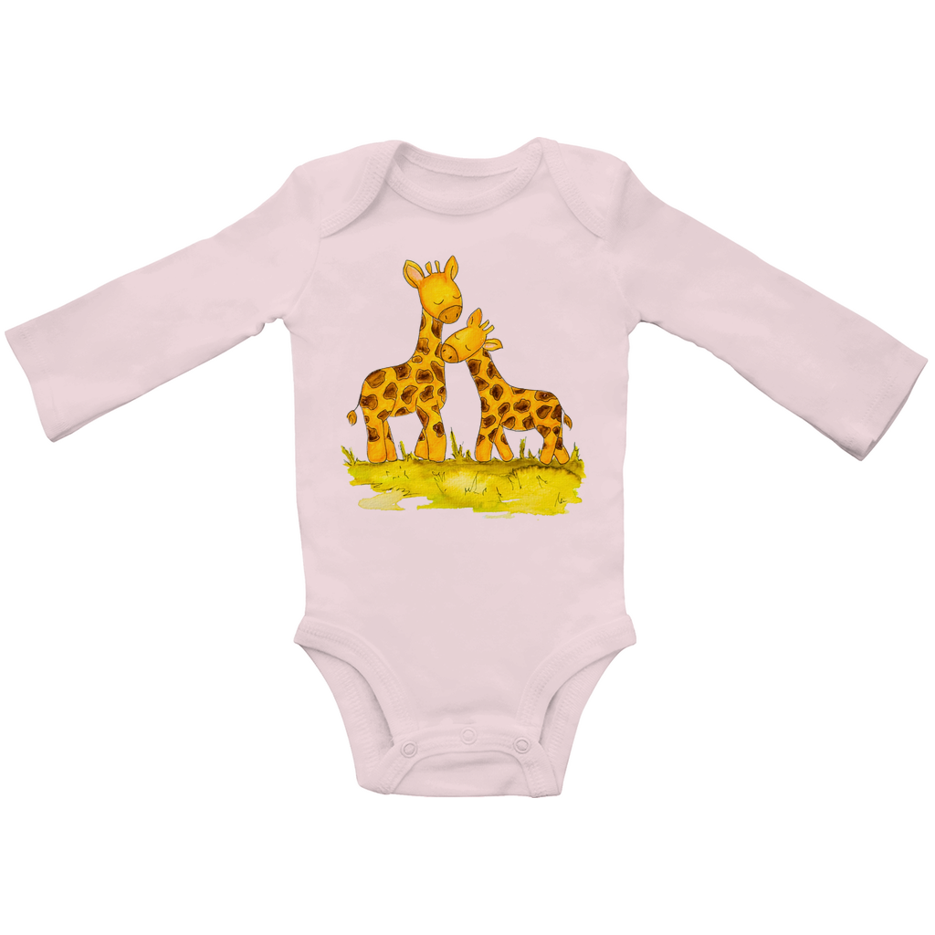 Baby Langarm-Body -  Giraffen