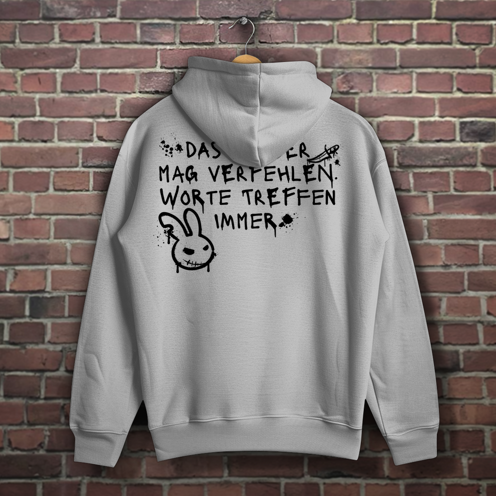 Hoodie - Worte treffen immer