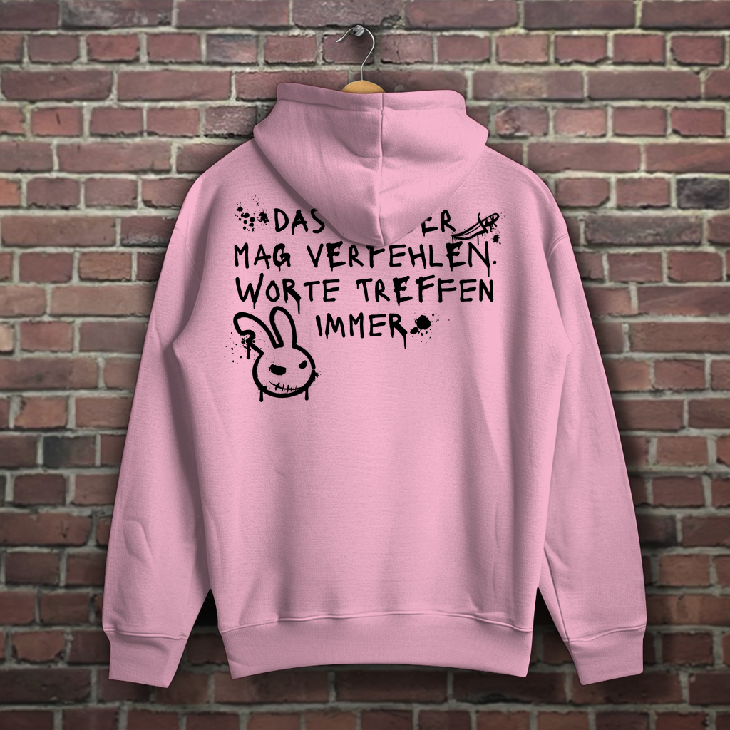 Hoodie - Worte treffen immer