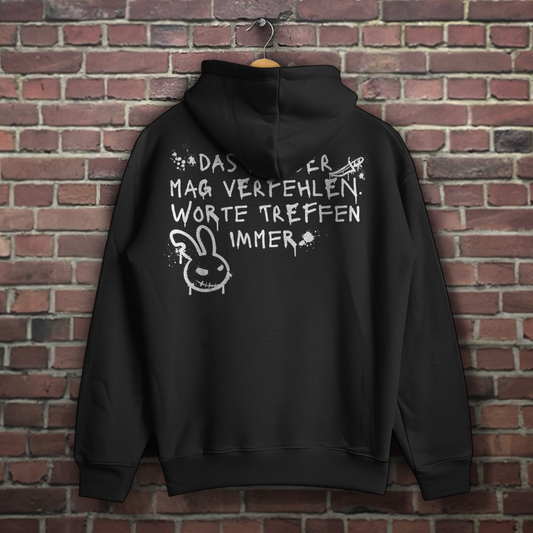 Hoodie - Worte treffen immer