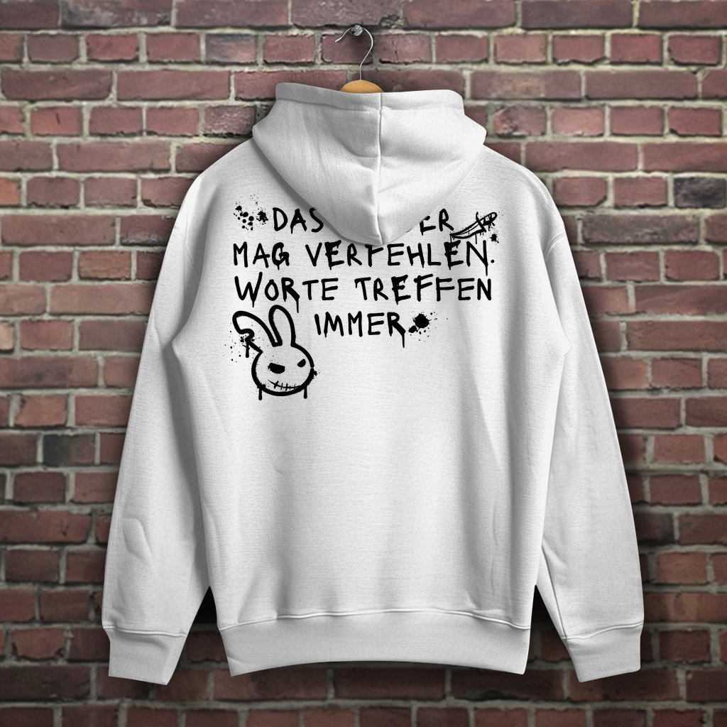 Hoodie - Worte treffen immer