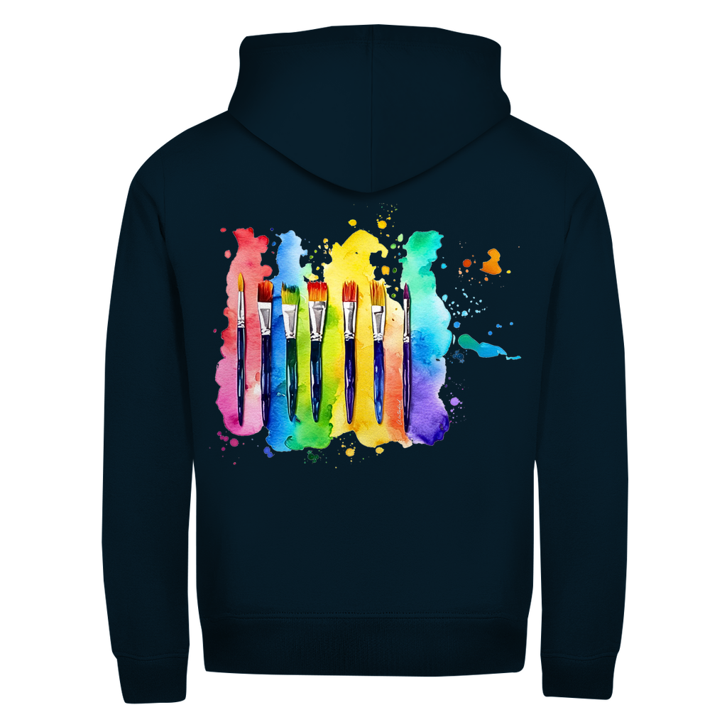 Zipper Hoodie  - Winterkind MixedMediaArt